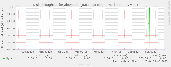 Disk throughput for /dev/endur_data/resticsnap-metiadoc