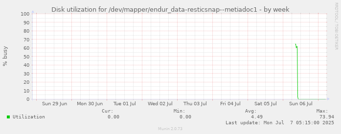 Disk utilization for /dev/mapper/endur_data-resticsnap--metiadoc1